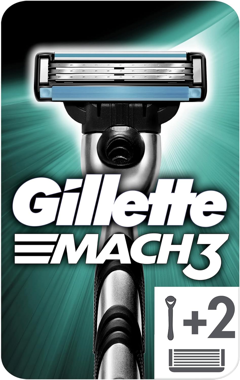 GILLETE MACH 3 ماكينة + 2 موس